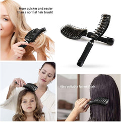 Boar Bristle Hair Brush Set – Curved and Vented Detangling Hair Brush