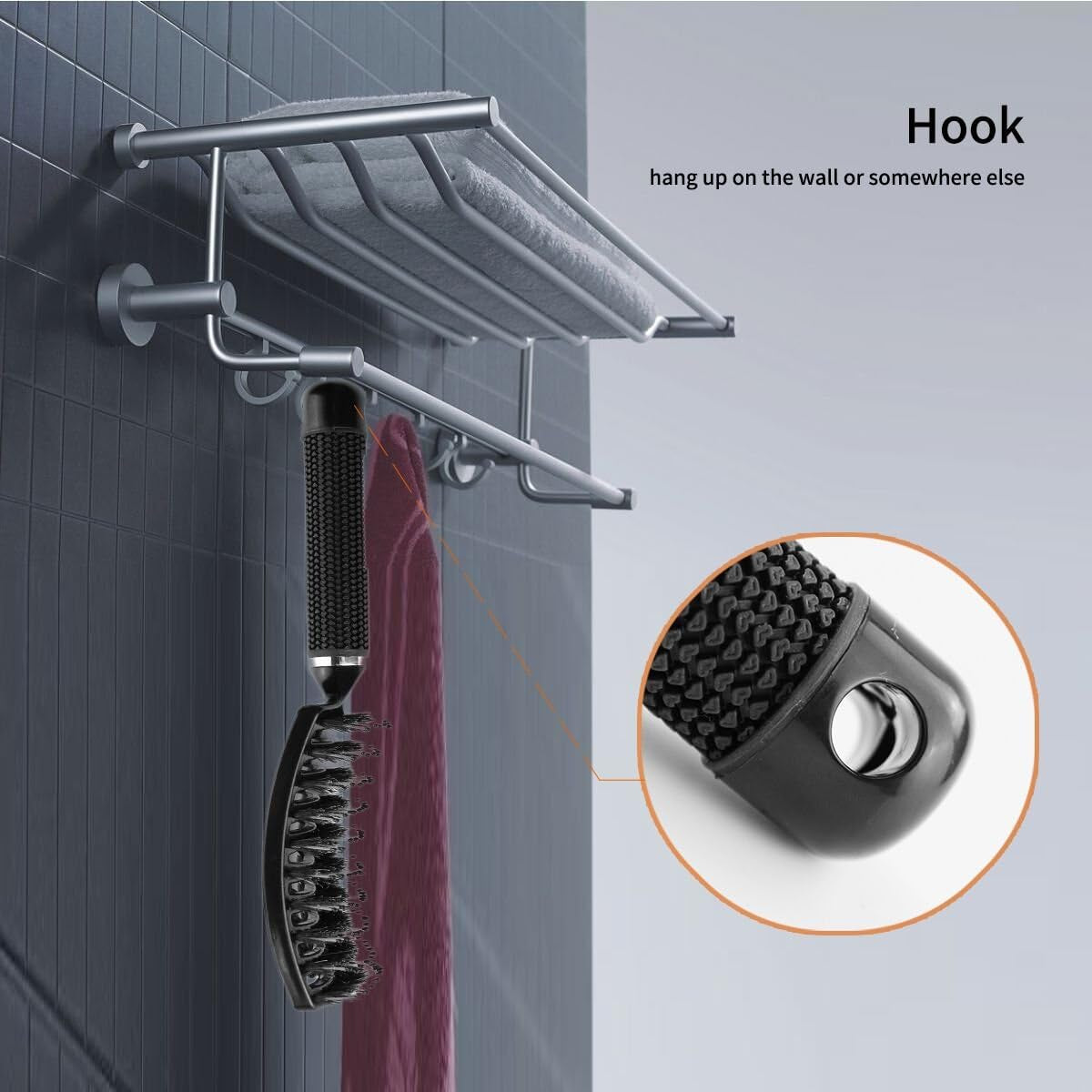 Boar Bristle Hair Brush Set – Curved and Vented Detangling Hair Brush