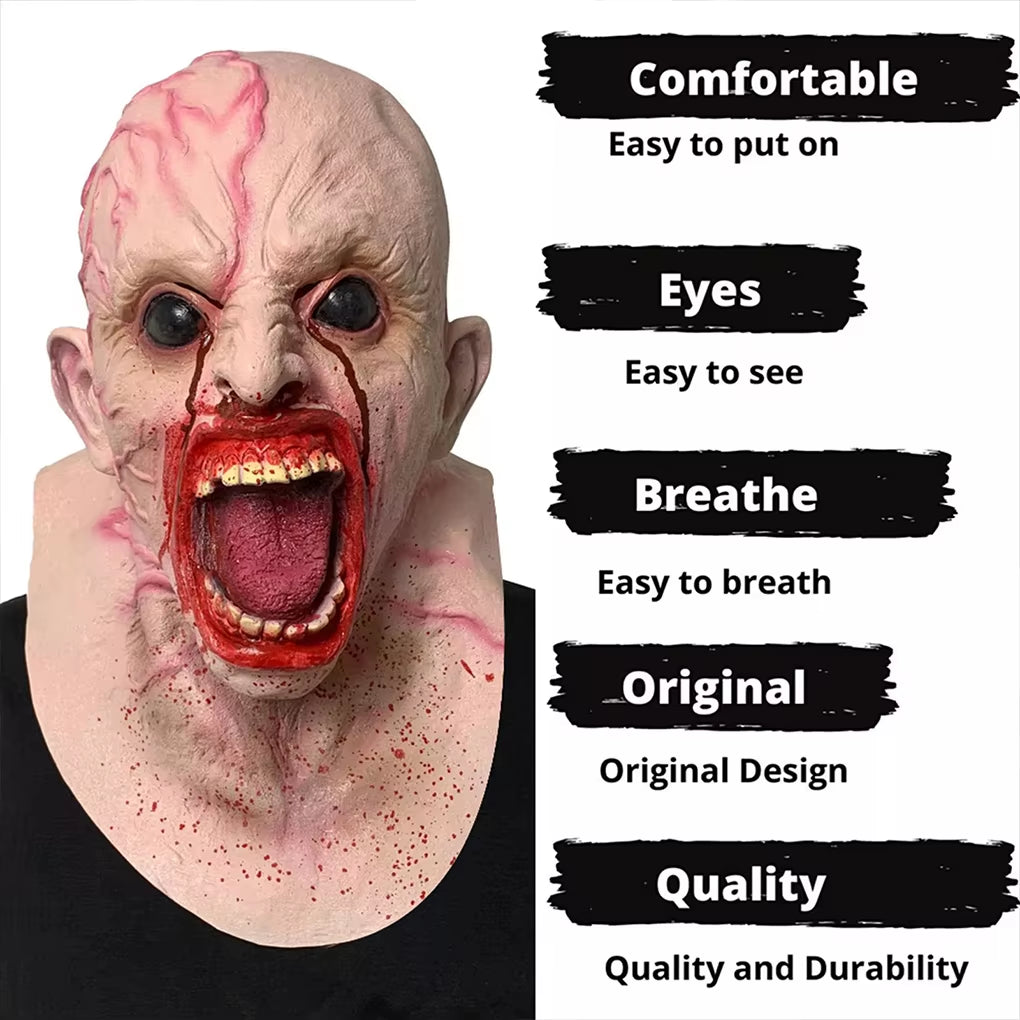 Halloween Horror Props for Theme Photo-Taking Scary Cosplay Mask Halloween Props Are Adopting