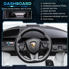 Lamborghini SIAN 12V Kids Electric Ride On Car Toy w/ Remote Control HOMCOM