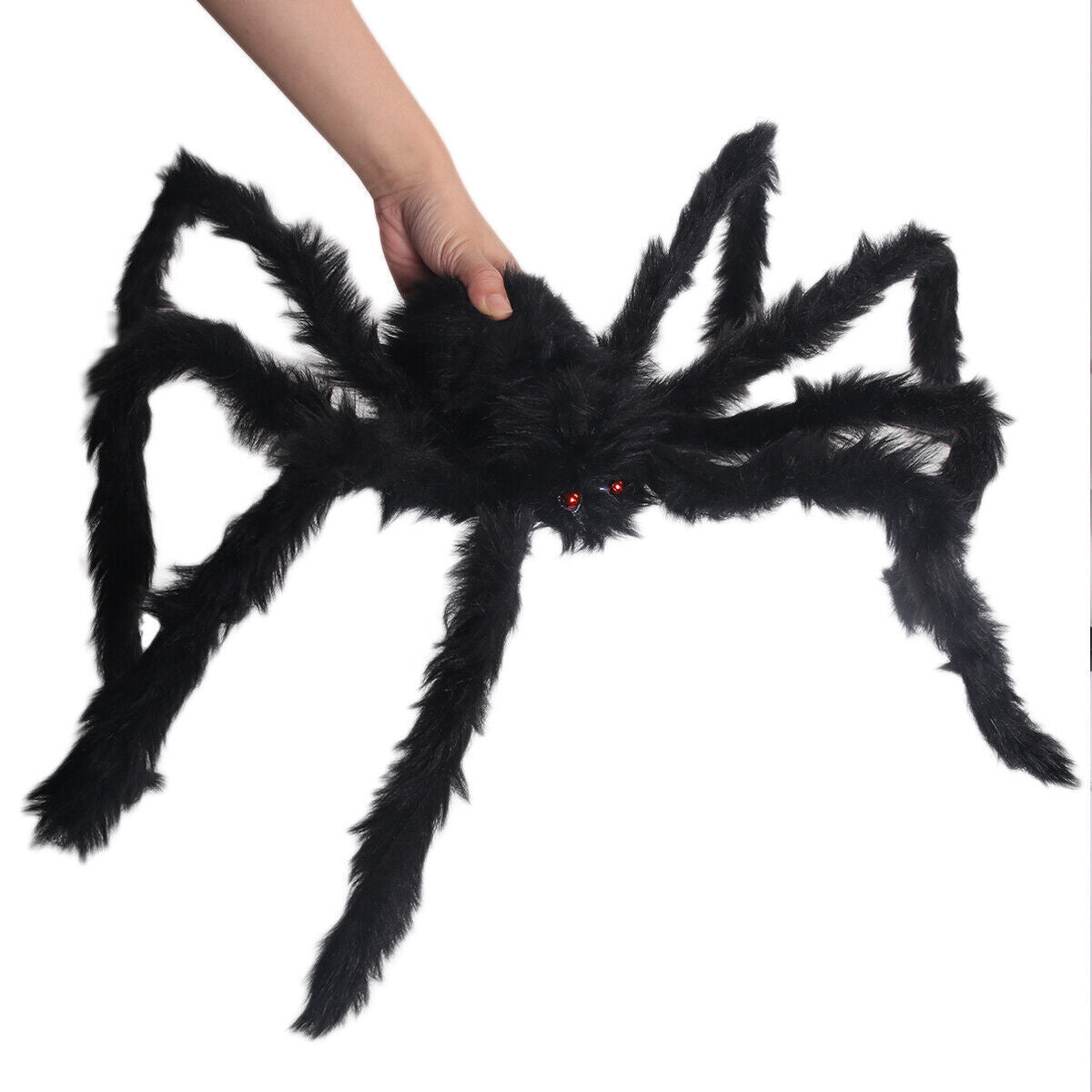 200CM Hairy Giant Spider Halloween Prop Haunted House Party In/Outdoor Decor New