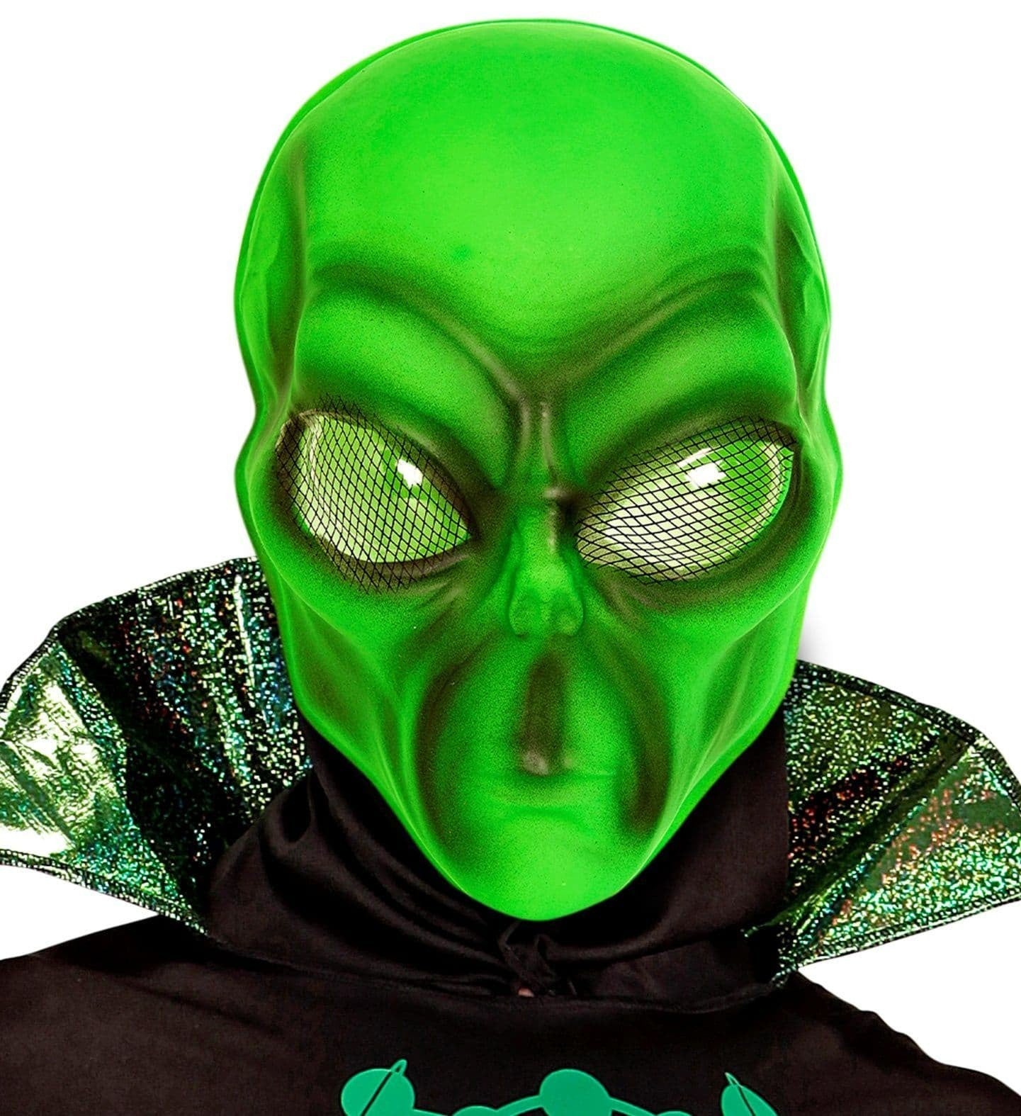 Halloween Neon PVC Alien Mask