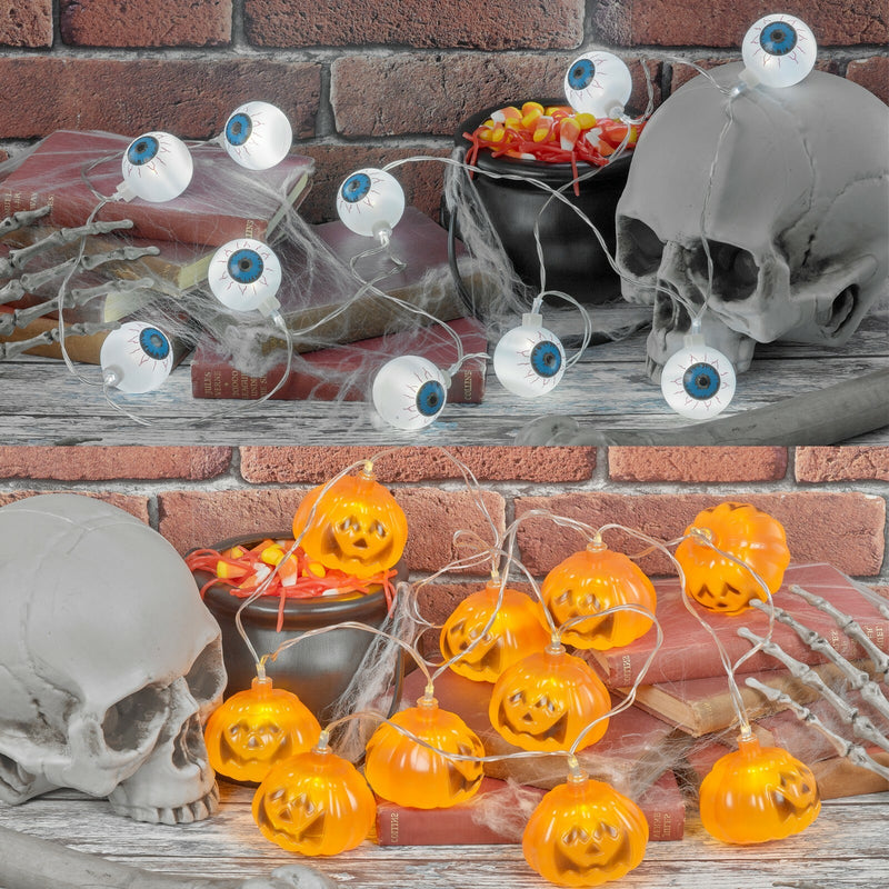 20 Halloween LED String Lights Battery Operated Indoor Party Decor Outdoor Event