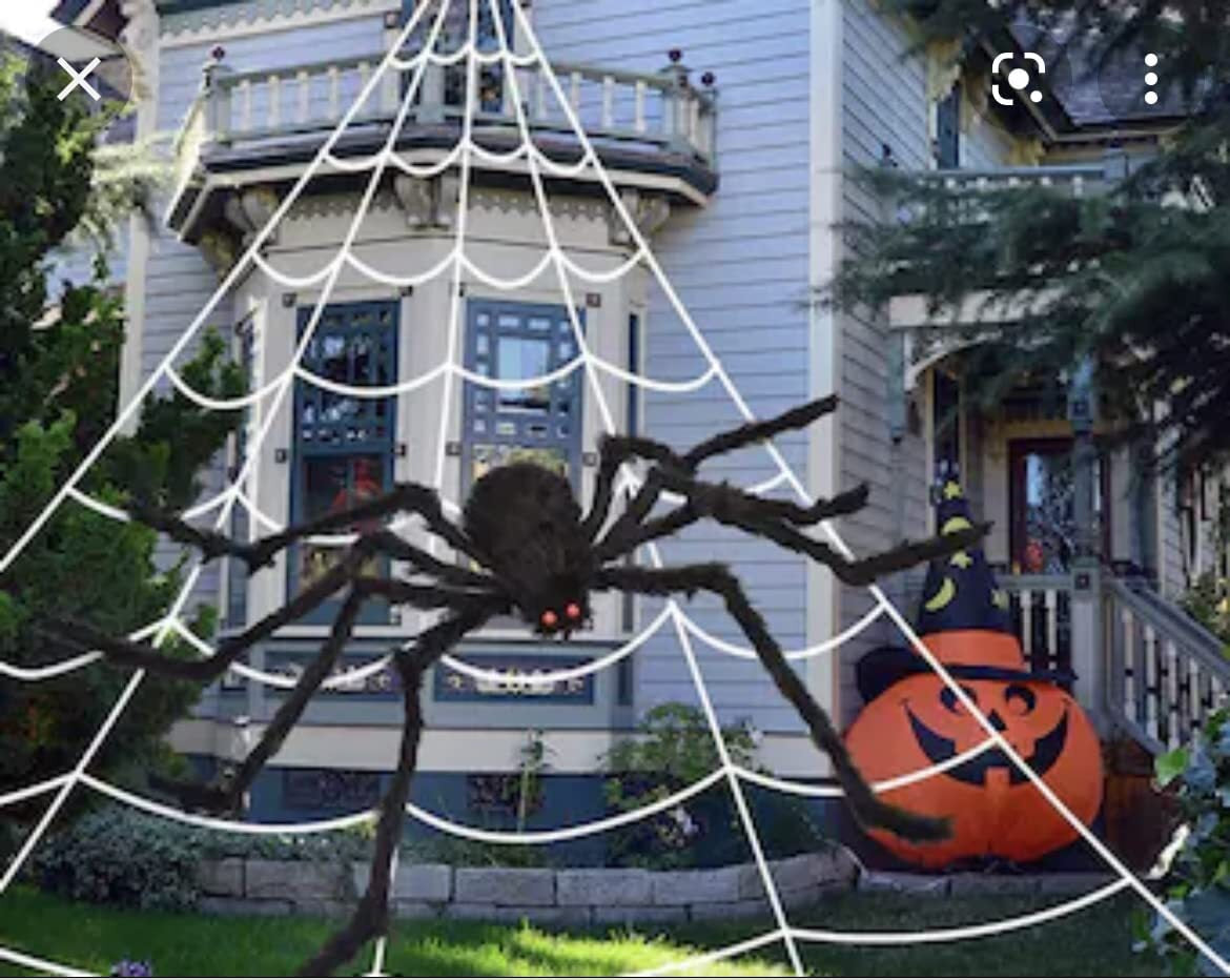 200CM Hairy Giant Spider Halloween Prop Haunted House Party In/Outdoor Decor New