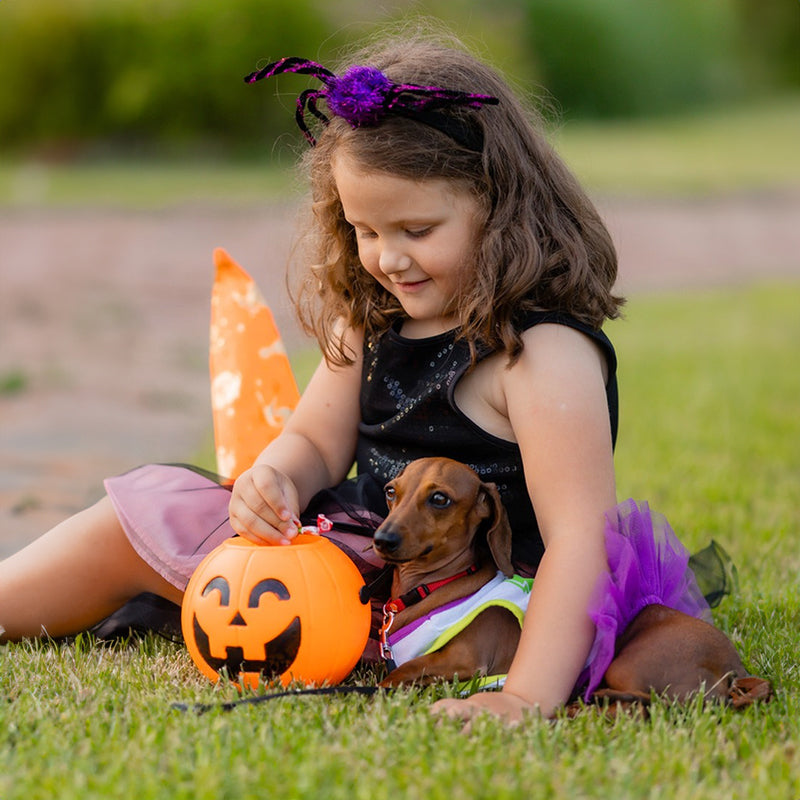 3-Pack 7-Inch Plastic Halloween Pumpkin Buckets - Kids' Trick-or-Treat Candy Holders & Home Decor