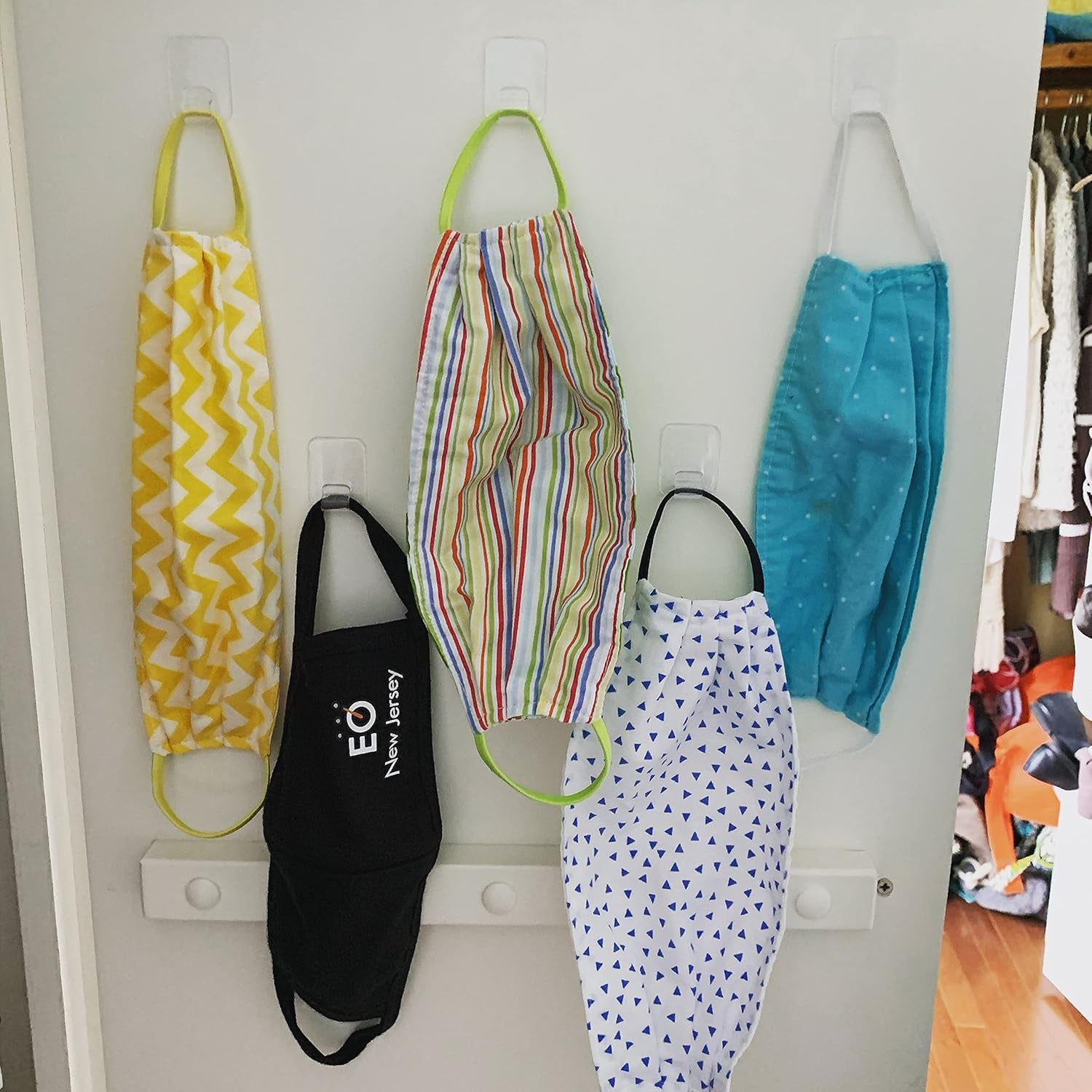 Designer Hooks, Medium, Brushed Nickel, 3-Hooks (17081BN-3ES), Great for Dorm Decor