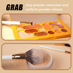 Professional Makeup Brushes Set (12Pcs), Pearl Flash Handles, Comfortable to Hold and Easy to Use. Full Face Travel Make up Brushes Set Professional with Case