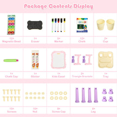 Kid'S Double Sided Boards Easel Magnetic Painting Art