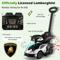 Kids Licensed Lamborghini Ride on Car with Push Handle