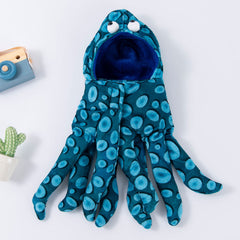 Pet clothes are funny take a knife transform into a pet dog Halloween pet