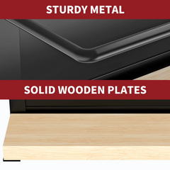 Magnetic Spice Rack Wooden Shelf 2pc