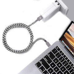 Nylon USB Zebra Designed Wire Braided Charging Phone Cable 1 Meter