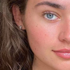 16th Birthday Cubic Zirconia Silver Earrings and Gold Balloons Mini Gift Hamper