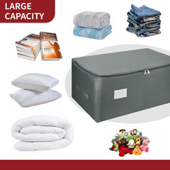 3PK Storage Bags Medium Dark Grey