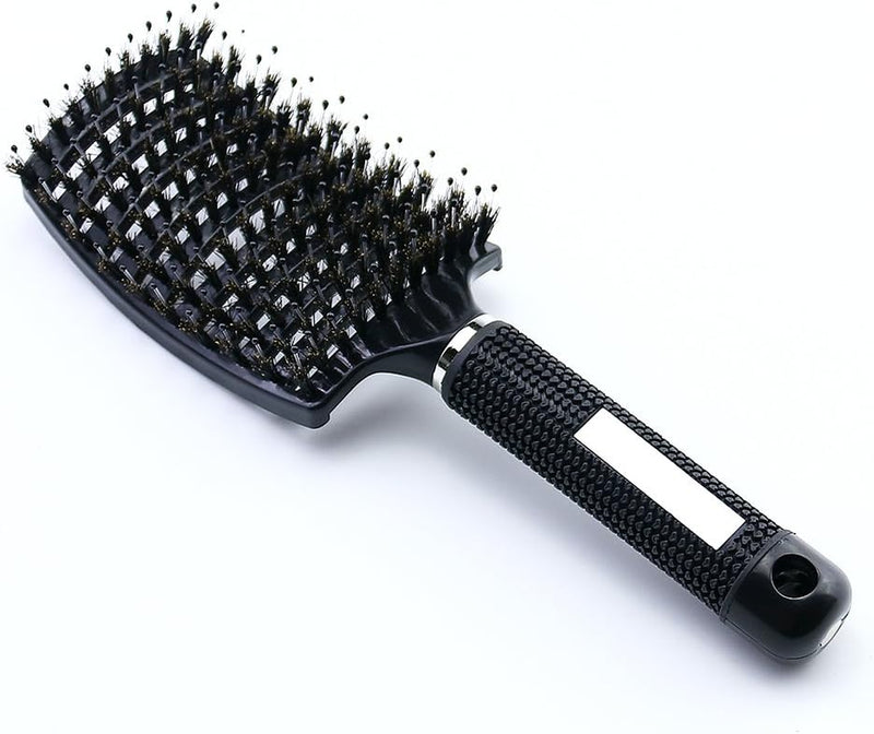 Boar Bristle Hair Brush Set – Curved and Vented Detangling Hair Brush