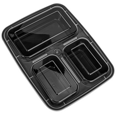 10pk 3 Compartment Meal Prep Containers x3