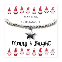 Merry & Bright Christmas Hamper Star Bracelet and Jewellery Box