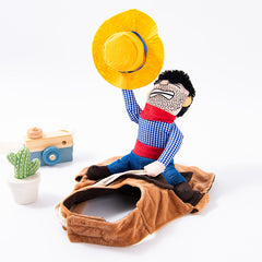 Pet clothes are funny take a knife transform into a pet dog Halloween pet