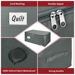 3PK Storage Bags Medium Dark Grey