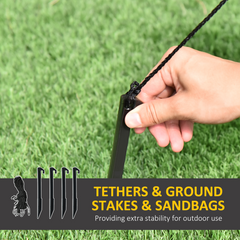 Christmas Inflatable Santa Claus from Chimney with LED Lights 7ft