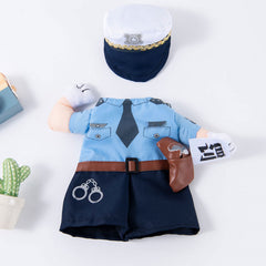 Pet clothes are funny take a knife transform into a pet dog Halloween pet