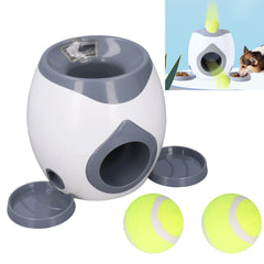Dog Ball Feeding Toys Dog Tennis Ball Feeding Machine with 2 Tennis for Dog Training