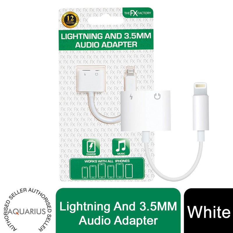 Lightning to 3.5mm Audio Adapter White