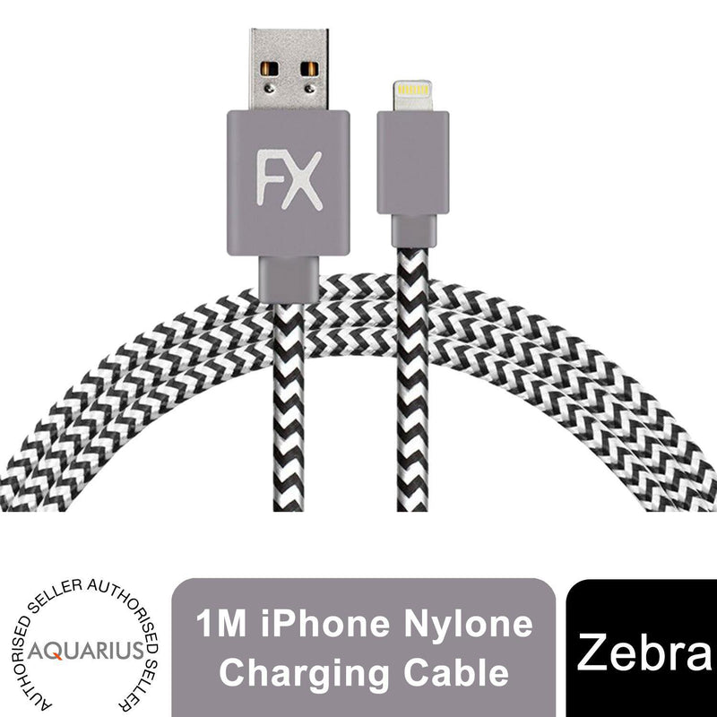 Nylon USB Zebra Designed Wire Braided Charging Phone Cable 1 Meter
