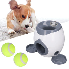 Dog Ball Feeding Toys Dog Tennis Ball Feeding Machine with 2 Tennis for Dog Training
