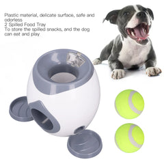 Dog Ball Feeding Toys Dog Tennis Ball Feeding Machine with 2 Tennis for Dog Training