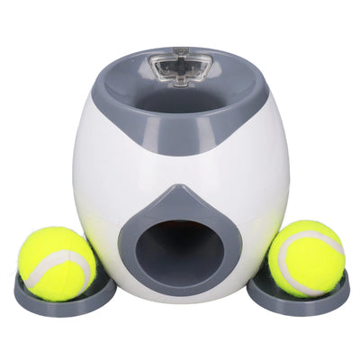 Dog Ball Feeding Toys Dog Tennis Ball Feeding Machine with 2 Tennis for Dog Training