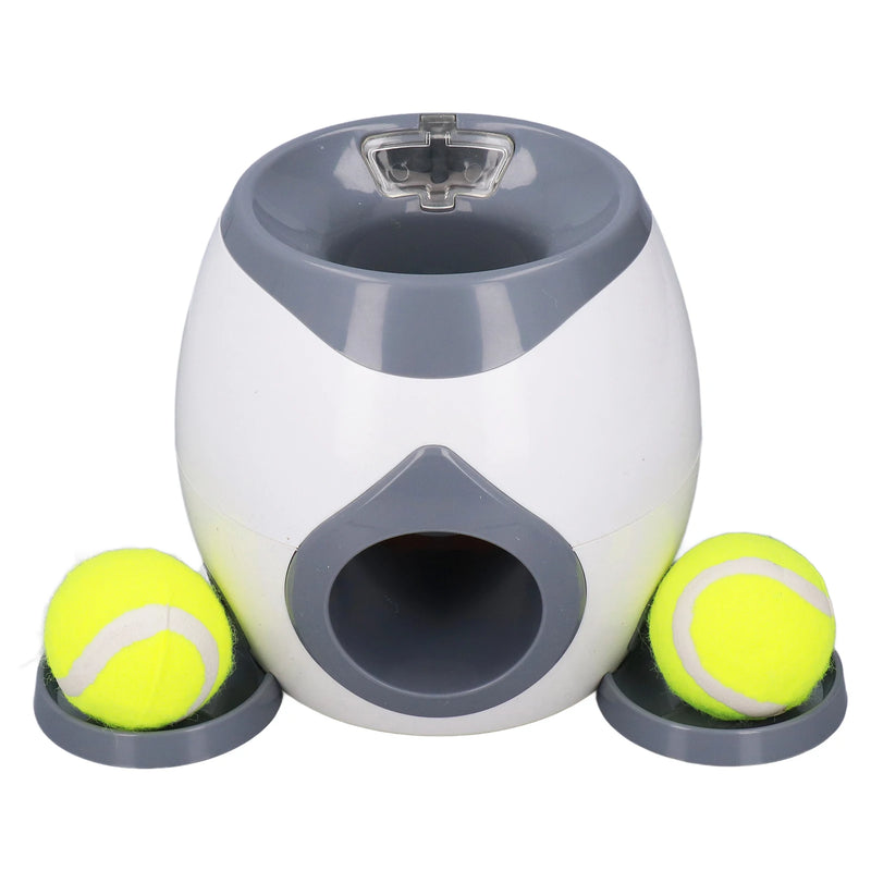 Dog Ball Feeding Toys Dog Tennis Ball Feeding Machine with 2 Tennis for Dog Training