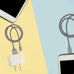 Nylon USB Zebra Designed Wire Braided Charging Phone Cable 1 Meter