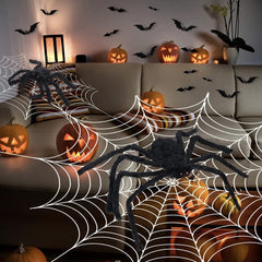 200CM Hairy Giant Spider Halloween Prop Haunted House Party In/Outdoor Decor New
