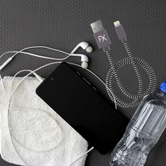 Nylon USB Zebra Designed Wire Braided Charging Phone Cable 1 Meter