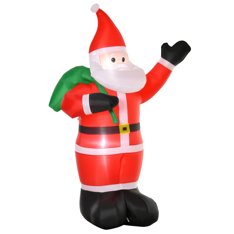 Christmas Inflatable Santa Holiday Decoration LED Lights Indoor Outdoor 8ft