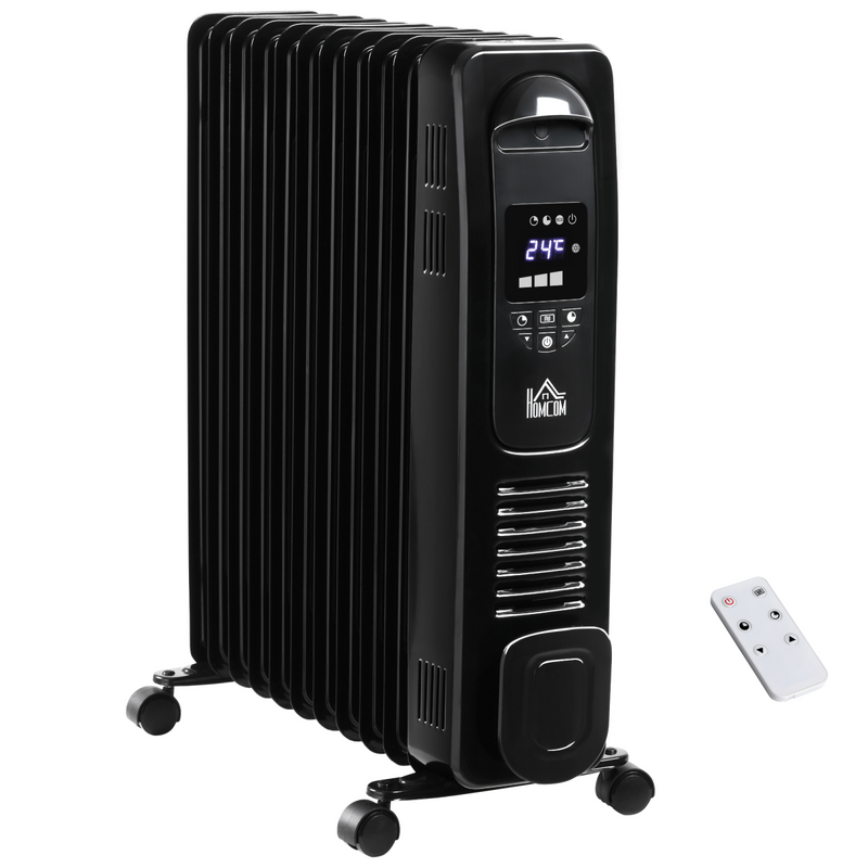 Digital Oil Filled Radiator Portable Electric Heater with LED Display 2720W